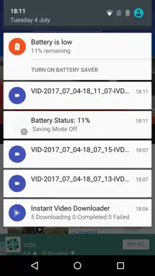 Instant Free Video Downloader android App screenshot 0