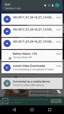 Instant Free Video Downloader android App screenshot 2